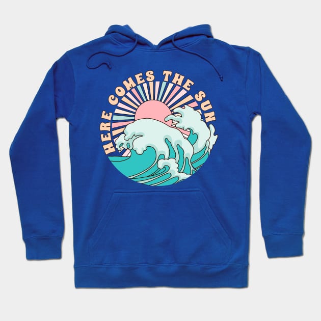 Vintage Surf Here Comes The Sun Hoodie by Banned Books Club